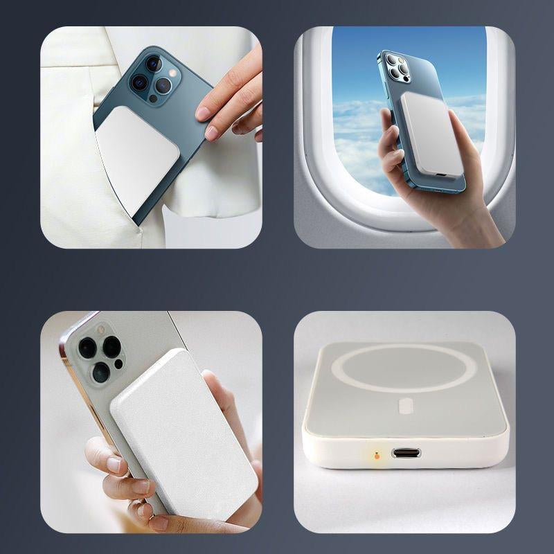 Mini for Magsafe-Compatible Portable Charger, 5000Mah/10000Mah 20W Fast Charger Compact Magnetic Power Bank for Iphone 16/15/14/13/12Pro Max/Plus/Mini, 20W USB-C Charging Battery Pack