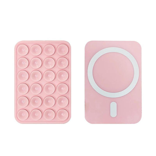 Silicone Magnetic Suction Cup Phone Mount, Phone Accessories Hands-Free Strong Grip Holder for Selfies and Videos, Silicon Phone Stand for Iphone and Android