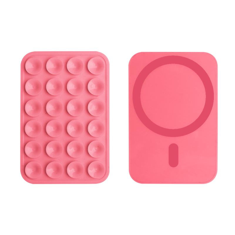 Silicone Magnetic Suction Cup Phone Mount, Phone Accessories Hands-Free Strong Grip Holder for Selfies and Videos, Silicon Phone Stand for Iphone and Android
