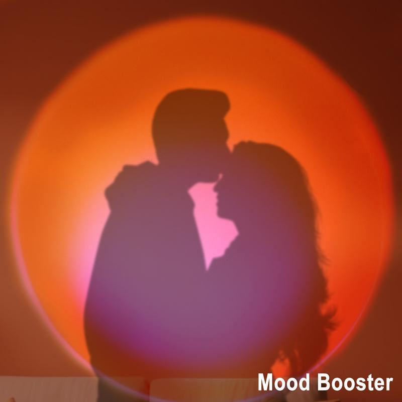 Fall Sunset Lamp Projector Light 180° Adjustable Sunset Mood Lamp, 4 Modes, Remote Control RGB Ambient Night Light for Bedroom, Gaming Room, Live Streaming Photography & Parties Home Wall Decor Party Live Streaming