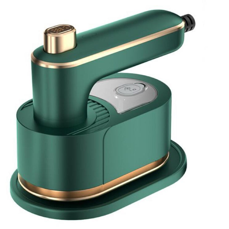 【Free.Ship】2025 Upgraded Mini Travel Lron for Clothes -Portable Handheld Steamlron with Wet & Dry Lroning for Home, Business & Travel (Beige/Green)