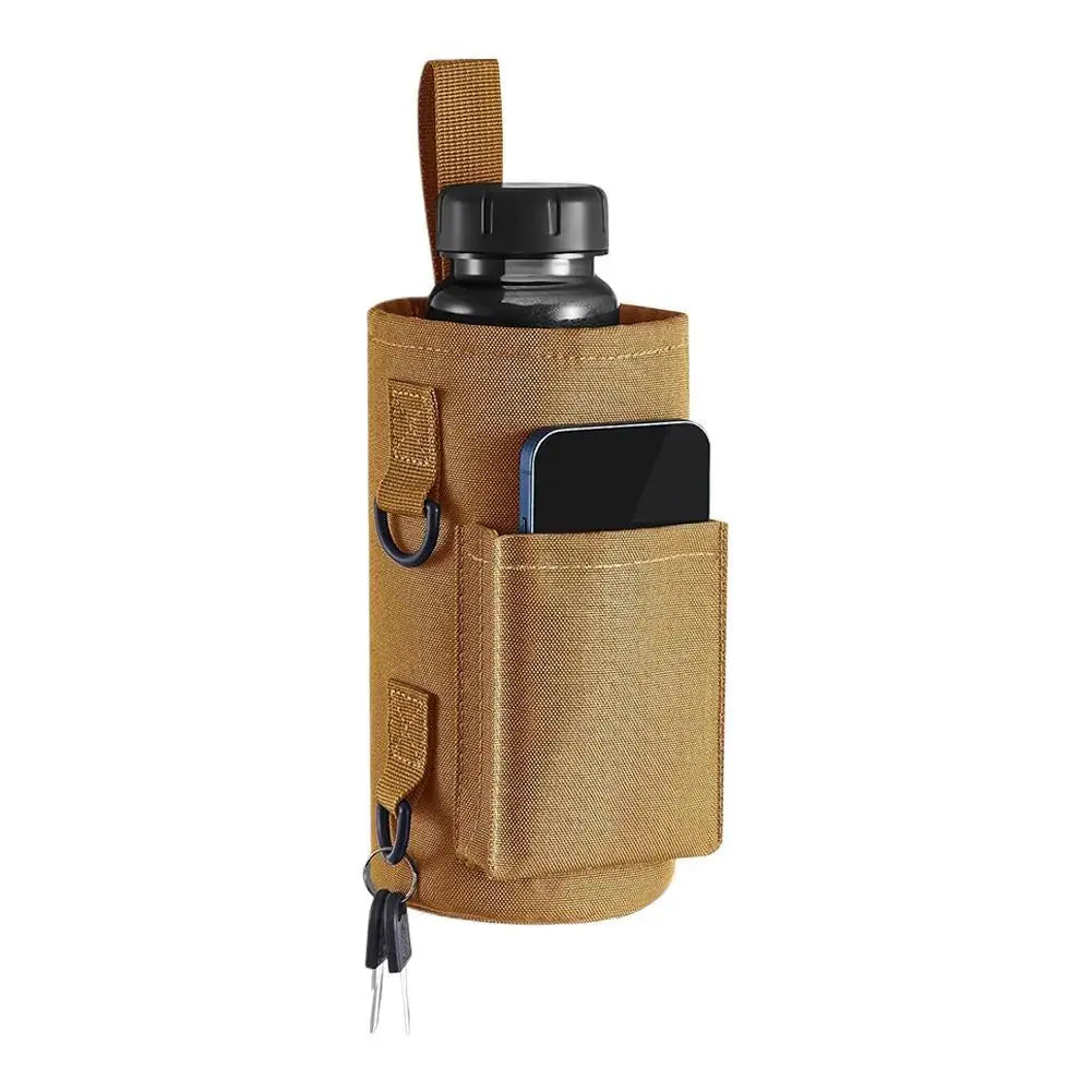 Magnetic Water Bottle Holder Built-in Magnet for Easy Attachment to Exercise Equipment Multi-Purpose with Sling Waterproof