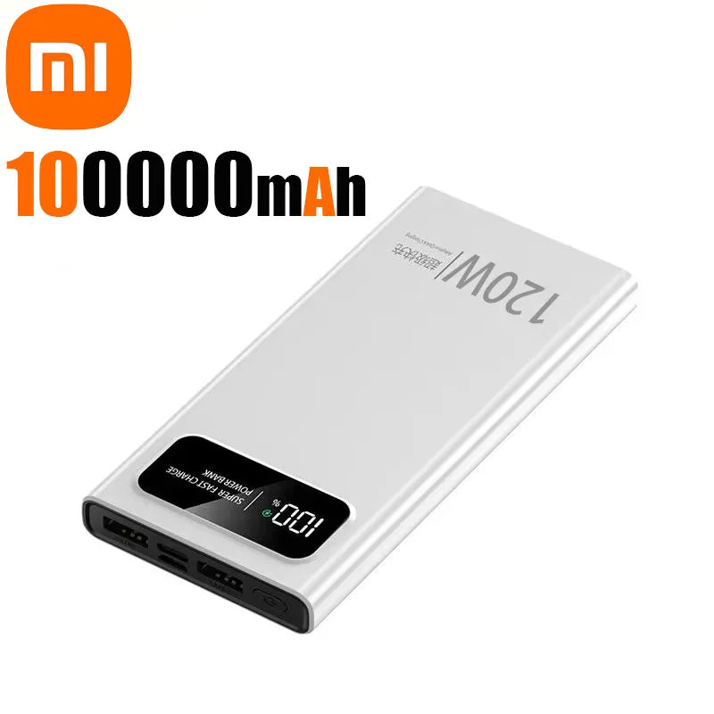 Xiaomi 200000mAh 120W Power Bank  Fast Charging Portable Mobile Power Ultralarge Capacity Digital Display External Battery 