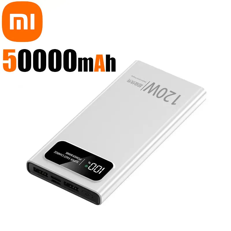 Xiaomi 200000mAh 120W Power Bank  Fast Charging Portable Mobile Power Ultralarge Capacity Digital Display External Battery 
