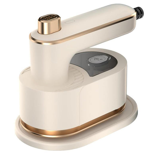 【Free.Ship】2025 Upgraded Mini Travel Lron for Clothes -Portable Handheld Steamlron with Wet & Dry Lroning for Home, Business & Travel (Beige/Green)